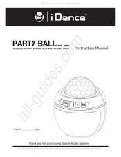 iDance PARTY BALL BB 10M Manuel D'instructions