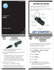 Motorola H270 Guide De Démarrage Rapide