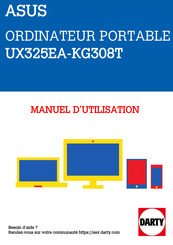 Asus UX325EA-KG308T Manuel Électronique