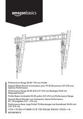 AmazonBasics Performance B07QKFM57X Mode D'emploi