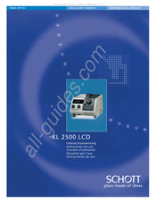 SCHOTT KL 2500 LCD Conseils D'utilisation