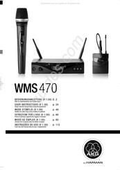 Harman AKG WMS 470 Mode D'emploi