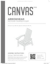 Canvas ARROWHEAD 088-2172 Instructions De Montage