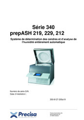 Precisa prepASH 219 Mode D'emploi