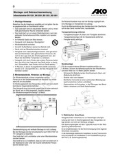 AKO BK 2001 Instructions De Montage Et D'utilisation