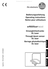 IFM Electronic efector200 OL Notice Pour Utilisateurs