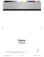 Hama 00042042 Mode D'emploi