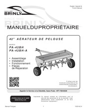 Brinly PA-42BH-A Manuel Du Propriétaire