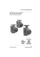 Grundfos circulators UP Serie Instructions D'installation Et D'utilisation