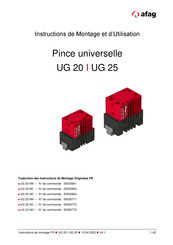 Afag UG 25 Serie Instructions De Montage Et D'utilisation