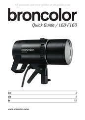 Broncolor LED F160 Guide Rapide