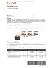 Honeywell LCBS Connect Guide De Démarrage Rapide