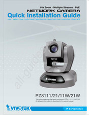 Vivotek PZ8111 Guide D'installation Rapide
