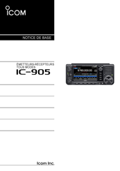 Icom IC-905 Notice De Base