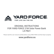 Yard force LX PB21 Manuel D'instructions