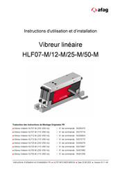Afag HLF50-M Instructions D'utilisation Et D'installation