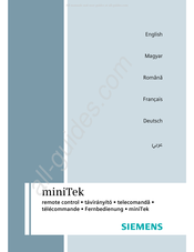 Siemens miniTek Mode D'emploi