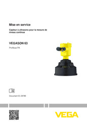 Vega VEGASON 63 Mise En Service