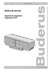 Buderus Logamatic 4313 Notice De Service