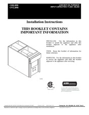 Carrier LOWBOY OBL098 Instructions D'installation