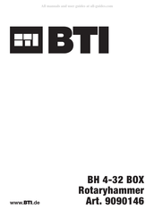 BTI BH 4-32 BOX Traduction De La Notice D'instructions Originale