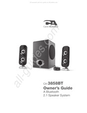 Cyber Acoustics CA-3858BT Guide Du Propriétaire