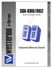 Westermo SDI-880 Guide D'installation Rapide