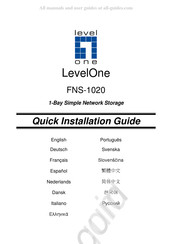 LevelOne FNS-1020 Guide D'installation Rapide