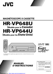 JVC HR-VP648U Manuel D'instructions