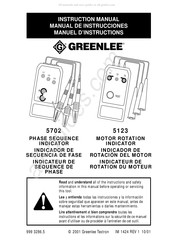 Textron Greenlee 5702 Manuel D'instructions