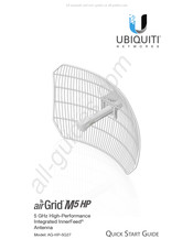 Ubiquiti Networks airGrid M5 HP Guide De Démarrage Rapide