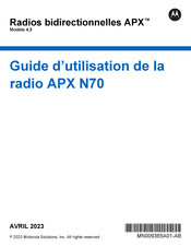 Motorola APX N70 5 Guide D'utilisation