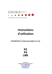 Grubatec LM5 Instructions D'utilisation