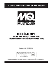 MULTIQUIP MP3 Manuel D'utilisation