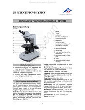 3B SCIENTIFIC PHYSICS 1012403 Instructions D'utilisation
