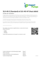 Impact Pumps SLX-40-S Guide De L'utilisateur