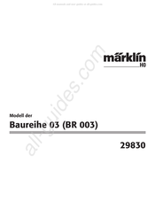 marklin 29830 Mode D'emploi