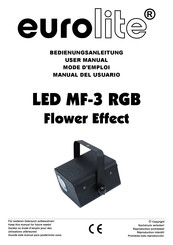 EuroLite MF-3 DEL RGB Effet Flower Mode D'emploi