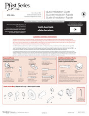 Pfister 8P8-030 Serie Guide D'installation Rapide