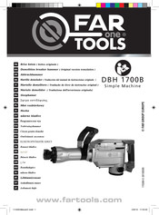 Far Tools DBH 1700B Notice Originale