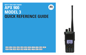 Motorola Solutions APX 900 MODEL 3 Fiche De Référence Rapide