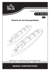 HOMCOM C10-025V00 Manuel D'instructions