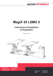 AUTOPSTENHOJ MagiX 35 LSMG II Instructions D'installation Et D'opération