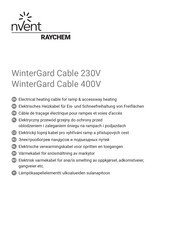 nVent RAYCHEM WinterGard Cable 230V Mode D'emploi