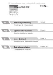 HumanTechnik PR22+ Mode D'emploi