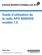 Motorola Solutions ASTRO APX 8000HXE Guide D'utilisation