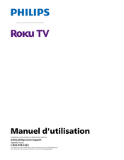 Philips ROKU TV 6600 Série Manuel D'utilisation