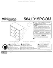 Dorel AMERIWOOD INDUSTRIES 5841015PCOM Mode D'emploi