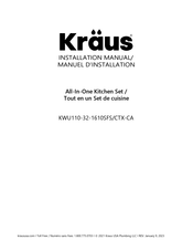 Kraus KWU110-32-1610SFS/CTX-CA Manuel D'installation