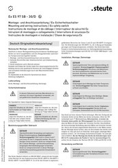 steute Ex ES 97 SB - 3G/D Instructions De Montage